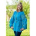 SALE!! Embroidered blouse "Turqoise Flirt", size L